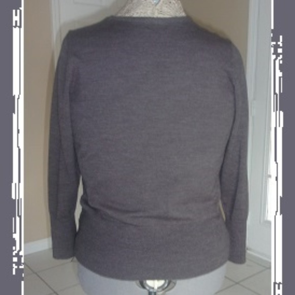 Gray Tailored Button Detail Sweater - Picture 5 of 5